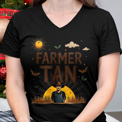 Best Farmer Life Shirt, Funny Farmer UnisexT-Shirt/Hoodie/Sweatshirt HLT00 - Farmer Tan Rustic Sun-Kissed Countryside T-Shirt