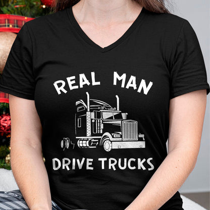 Best Truck Driver Life Shirt, Funny Trucker UnisexT-Shirt/Hoodie/Sweatshirt HLT00 - Truck Driver Real Men Drive Trucks semi-Trailer Trucker Job T-Shirt