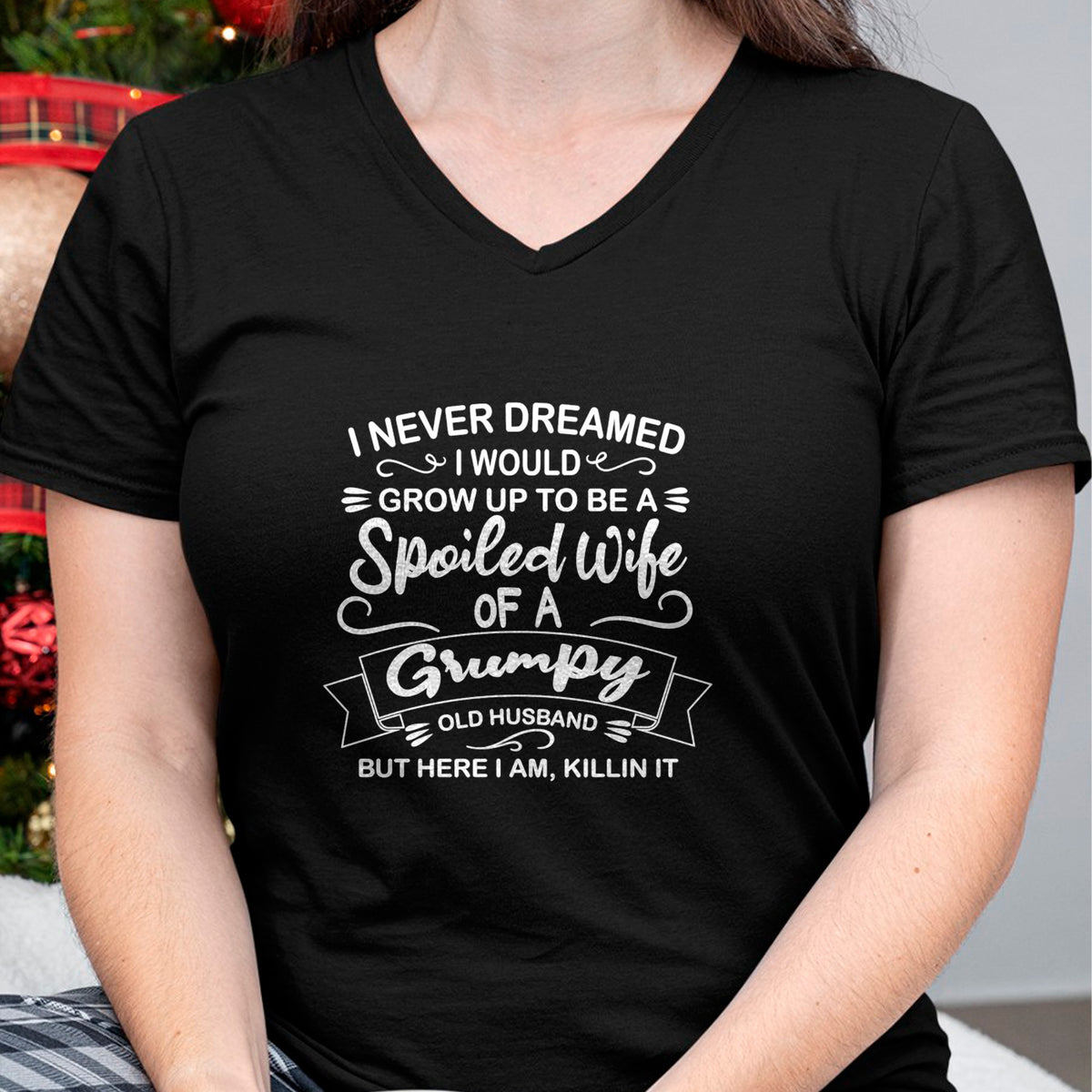 Best Wife Shirt, Wife and Husband Unisex T-Shirt/Hoodie/Sweatshirt HLT00 - Gift for wife T shirt, spoiled wife   Funny Spoiled Wife Of Grumpy Old Husband Sweatshirt
