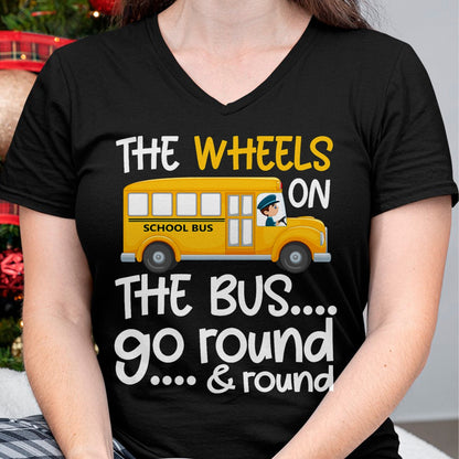 Best Student Shirt, Funny Back To School UnisexT-Shirt/Hoodie/Sweatshirt HLT00 - The Wheels On The Bus Toddler Kids Back to School T-Shirt