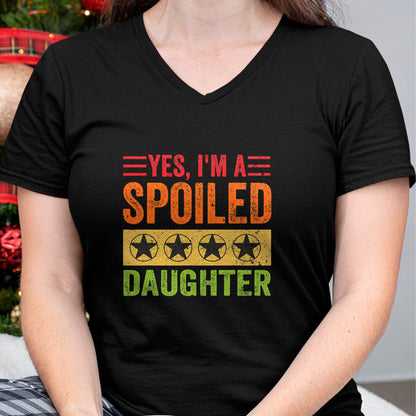Best Wife Shirt, Wife and Husband Unisex T-Shirt/Hoodie/Sweatshirt HLT00 - Yes I'm A Spoiled Daughter Tees Women Girls Valentines Day T-Shirt (1)