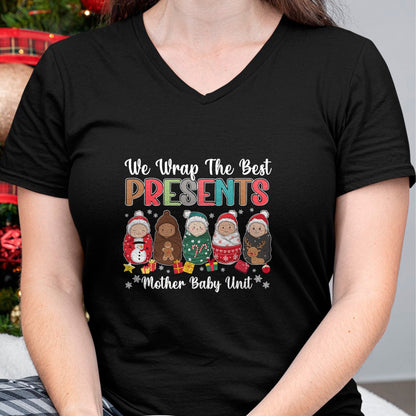 Funny Nurse Shirt, Nurse Unisex T-Shirt/Hoodie/Sweatshirt HLT00 - Mother Baby Nurse Christmas Mom Baby Nursing Groovy T-Shirt (2)