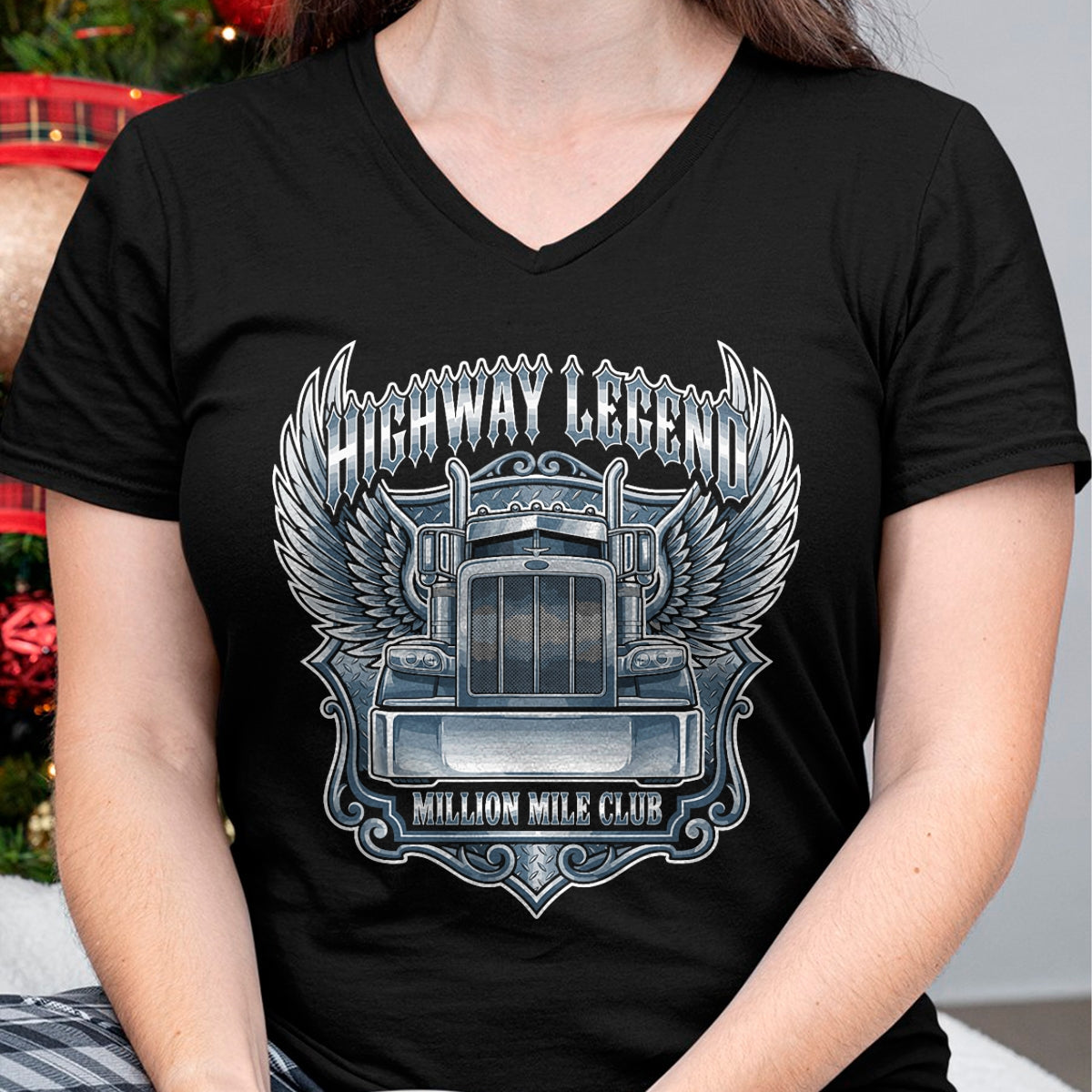 Best Truck Driver Life Shirt, Funny Trucker UnisexT-Shirt/Hoodie/Sweatshirt HLT00 - Million Mile Club Highway Legend Semi Truck Driver Trucker T-Shirt