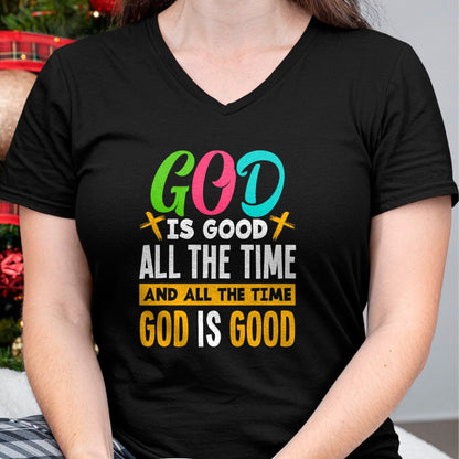 Christian Tee, Christian Faith Unisex T-Shirt/Hoodie/Sweatshirt HLT00 - God Is Good All The Time Jesus Christ Christian Gift T-Shirt (1)