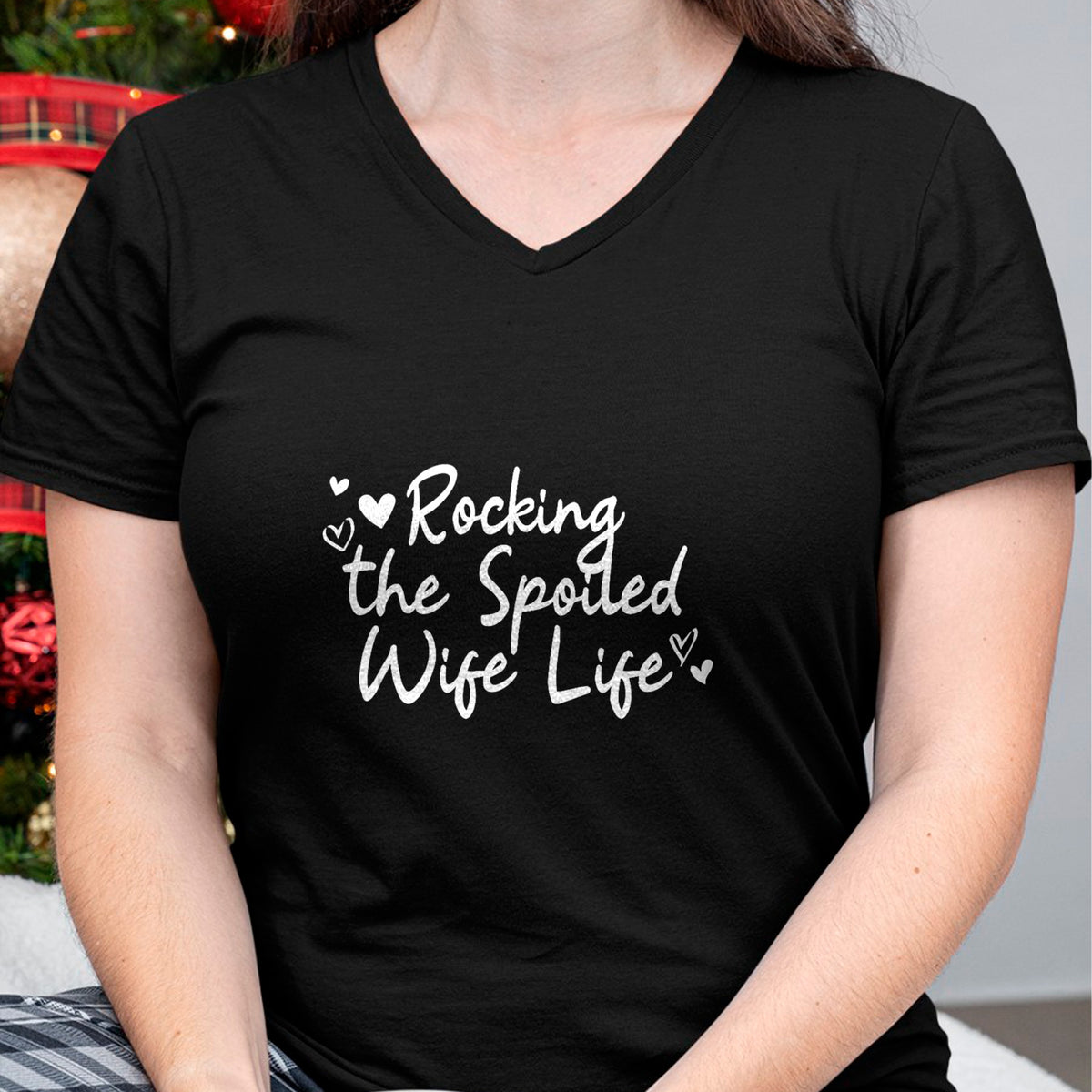 Best Wife Shirt, Wife and Husband Unisex T-Shirt/Hoodie/Sweatshirt HLT00 - Gift for wife T shirt, spoiled wife   Fiancee Rocking The Spoiled Wife Life Spoiled Wife Tank Top