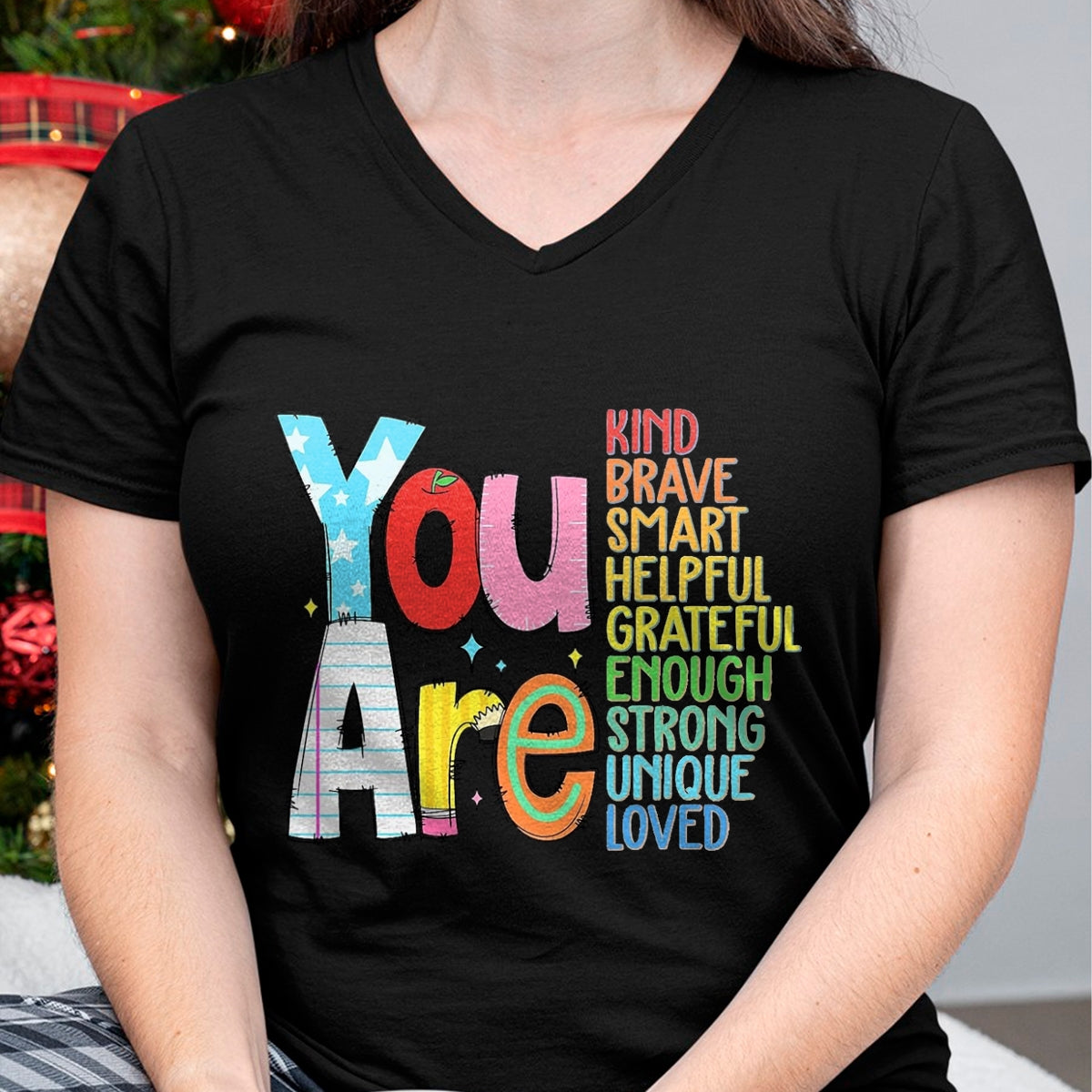 Best Student Shirt, Funny Back To School UnisexT-Shirt/Hoodie/Sweatshirt HLT00 - You are SMART Brave Strong Kind Loved Motivation Teacher Kid T-Shirt, Men, Black, 3X-Large
