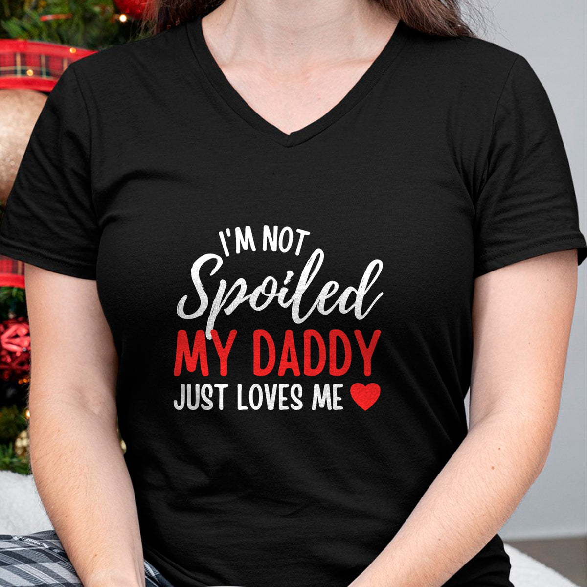Best Wife Shirt, Wife and Husband Unisex T-Shirt/Hoodie/Sweatshirt HLT00 - Girls I'm Not Spoiled My Daddy Just Loves Me Funny Daughter T-Shirt (2)