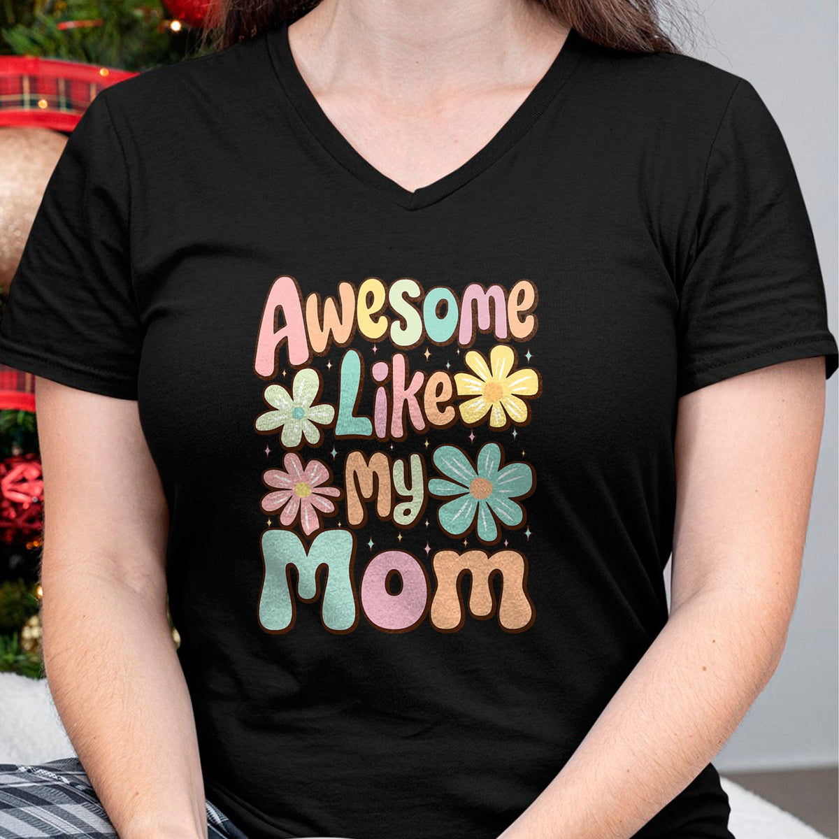 Gift for Mom Shirt, Funny Mom Unisex T-Shirt/Hoodie/Sweatshirt HLT00 - awesome like my mom matching mothers day family kids Tie Dye T-Shirt