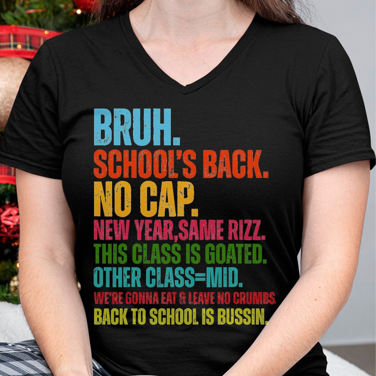 Best Student Shirt, Funny Back To School UnisexT-Shirt/Hoodie/Sweatshirt HLT00 - Vintage Bruh We Back No Cap Bruh We_re Back Student Teacher T-Shirt, Men, Black, 3X-Large