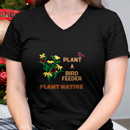 Native American T-Shirts, Vintage Native American Unisex T-Shirt/Hoodie/Sweatshirt HLT00 - Plant a Birdfeeder- Plant Native