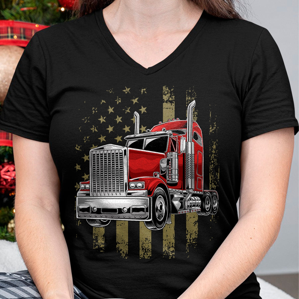Best Truck Driver Life Shirt, Funny Trucker UnisexT-Shirt/Hoodie/Sweatshirt HLT00 - Patriotic Truck Driver American Flag Shirt Trucker Gifts Men T-Shirt
