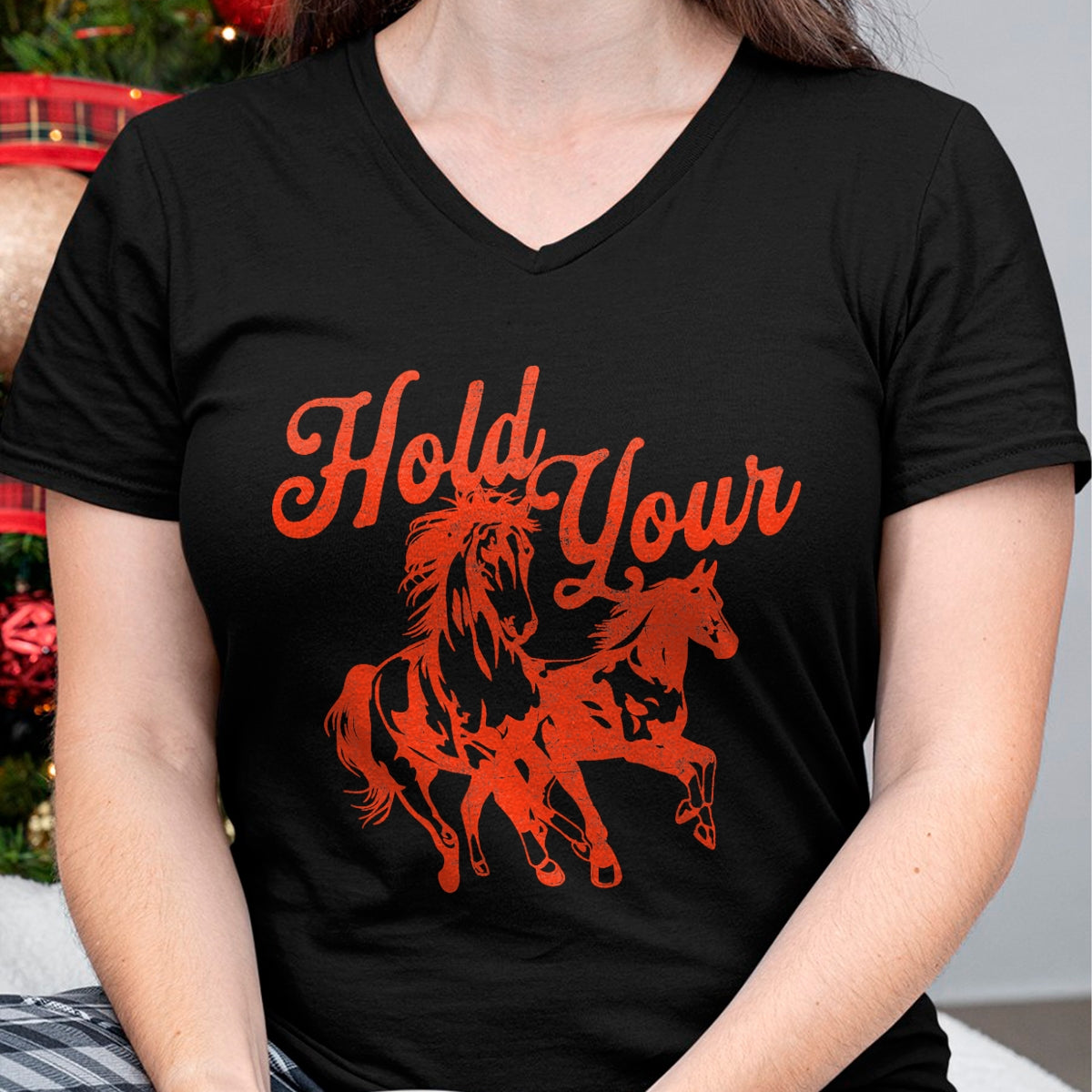 Best Horse Lover Shirt , Funny Horse UnisexT-Shirt/Hoodie/Sweatshirt HLT00 - Hold Your Horses Vintage Western Cowgirl Cowboy Rodeo T-Shirt