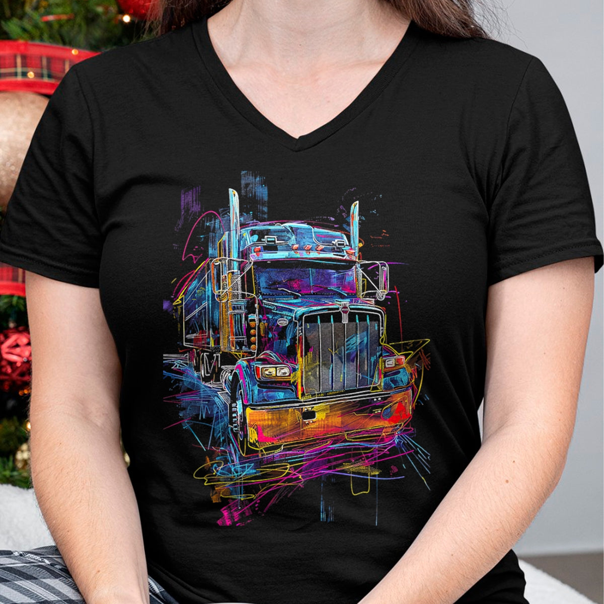 Best Truck Driver Life Shirt, Funny Trucker UnisexT-Shirt/Hoodie/Sweatshirt HLT00 - Trucker American Flag Big Rig Semi-Trailer Truck Driver T-Shirt