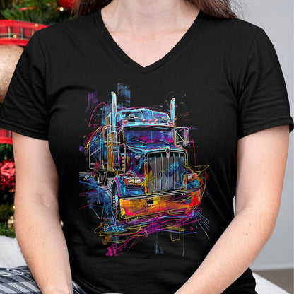 Best Truck Driver Life Shirt, Funny Trucker UnisexT-Shirt/Hoodie/Sweatshirt HLT00 - Trucker American Flag Big Rig Semi-Trailer Truck Driver T-Shirt