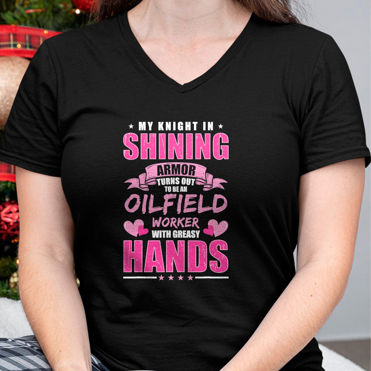 Best Wife Shirt, Wife and Husband Unisex T-Shirt/Hoodie/Sweatshirt HLT00 - Oilfeild Oilfield Girlfriend Spoiled Oilfield Wife T-Shirt