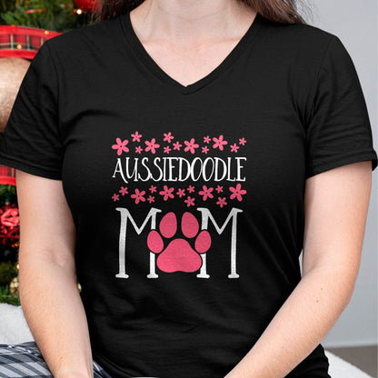 Gift for Mom Shirt, Funny Mom Unisex T-Shirt/Hoodie/Sweatshirt HLT00 - Aussiedoodle Mom T-Shirt Doodle awesome Dog lover T-Shirt