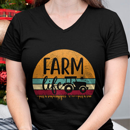 Best Farmer Life Shirt, Funny Farmer UnisexT-Shirt/Hoodie/Sweatshirt HLT00 - Retro Vintage Farm Life Farming Tractor Family Farmer Gift T-Shirt Small