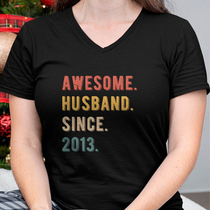 Best Wife Shirt, Wife and Husband Unisex T-Shirt/Hoodie/Sweatshirt HLT00 - 11th Wedding Anniversary Epic Awesome Husband Since 2013 T-Shirt (2)