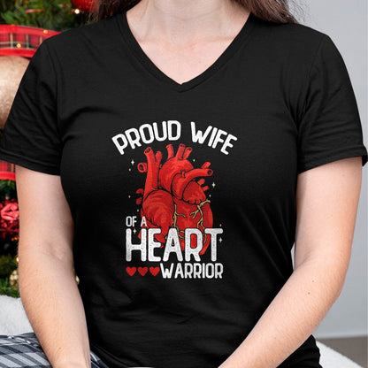 Best Wife Shirt, Wife and Husband Unisex T-Shirt/Hoodie/Sweatshirt HLT00 - Gift for wife T shirt, lucky wife   Proud Wife Of A Heart Warrior Heart Surgery T-Shirt