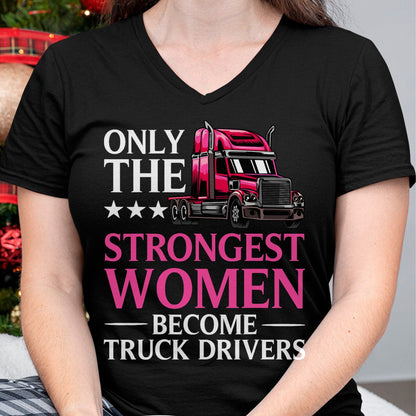 Best Truck Driver Life Shirt, Funny Trucker UnisexT-Shirt/Hoodie/Sweatshirt HLT00 - Funny Female Truck Driver Design for Women Girls Trucking T-Shirt