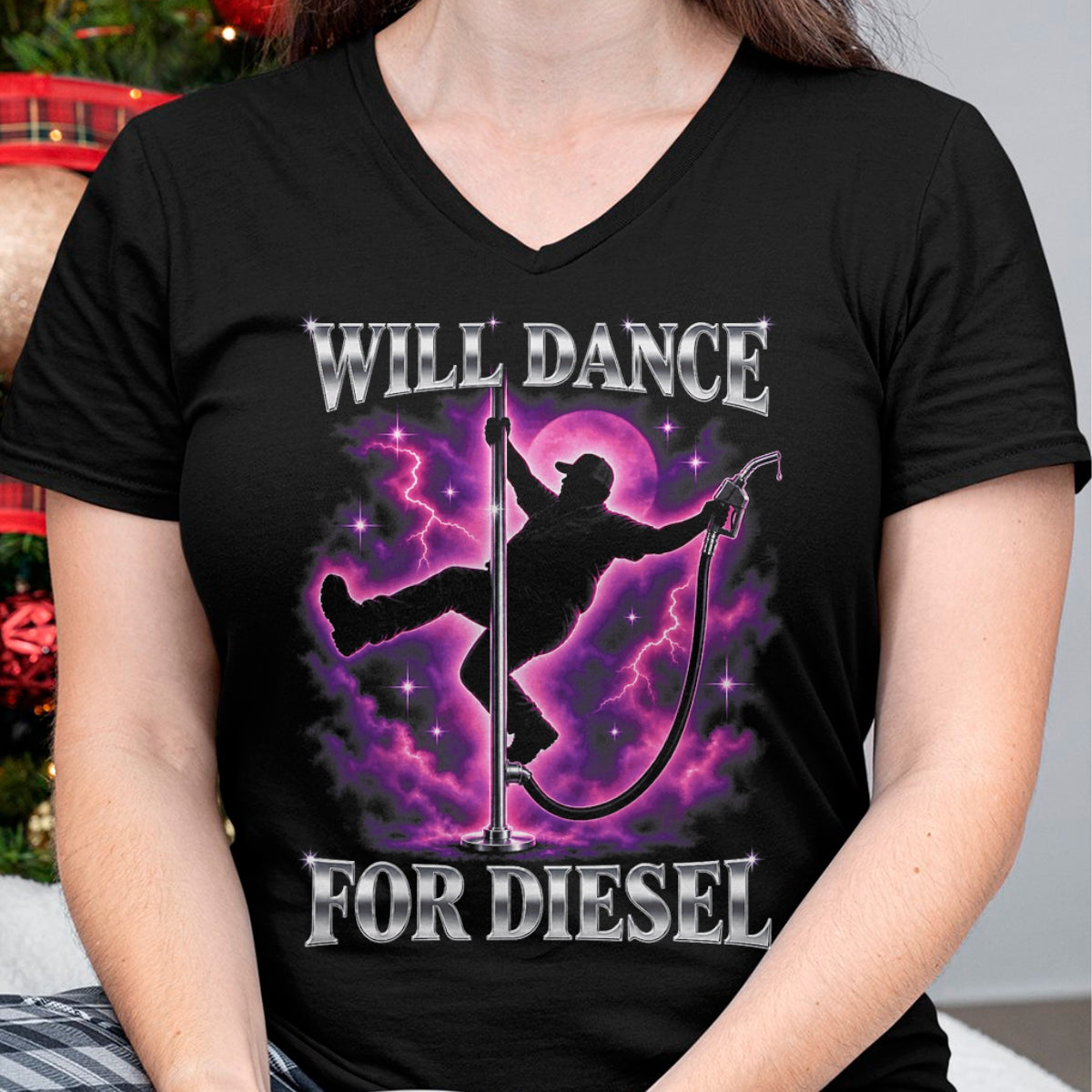 Best Truck Driver Life Shirt, Funny Trucker UnisexT-Shirt/Hoodie/Sweatshirt HLT00 - Will Dance for Diesel Funny Truck Driver Automotive Humor T-Shirt (2)