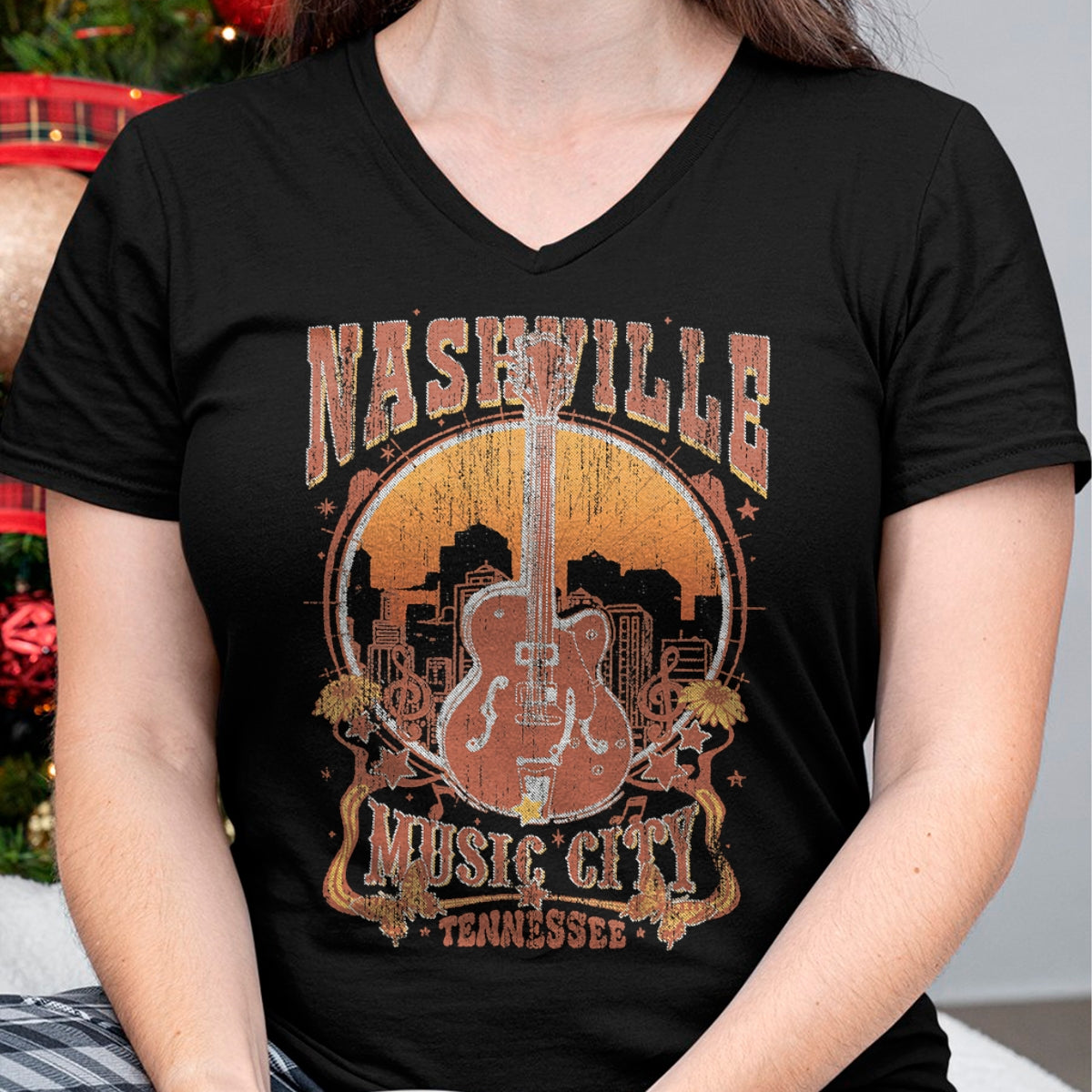 Guitar Lover Shirt, Funny Guitar UnisexT-Shirt/Hoodie/Sweatshirt HLT00 - Nashville Tennessee Guitar Country Music City Guitarist Gift T-Shirt