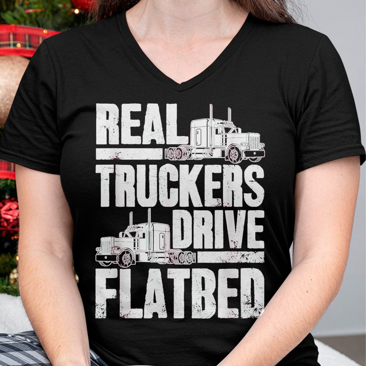 Best Truck Driver Life Shirt, Funny Trucker UnisexT-Shirt/Hoodie/Sweatshirt HLT00 - Real Truckers Drive Flatbed Gift The Best Truck Driver T-Shirt, Women, Black, Medium