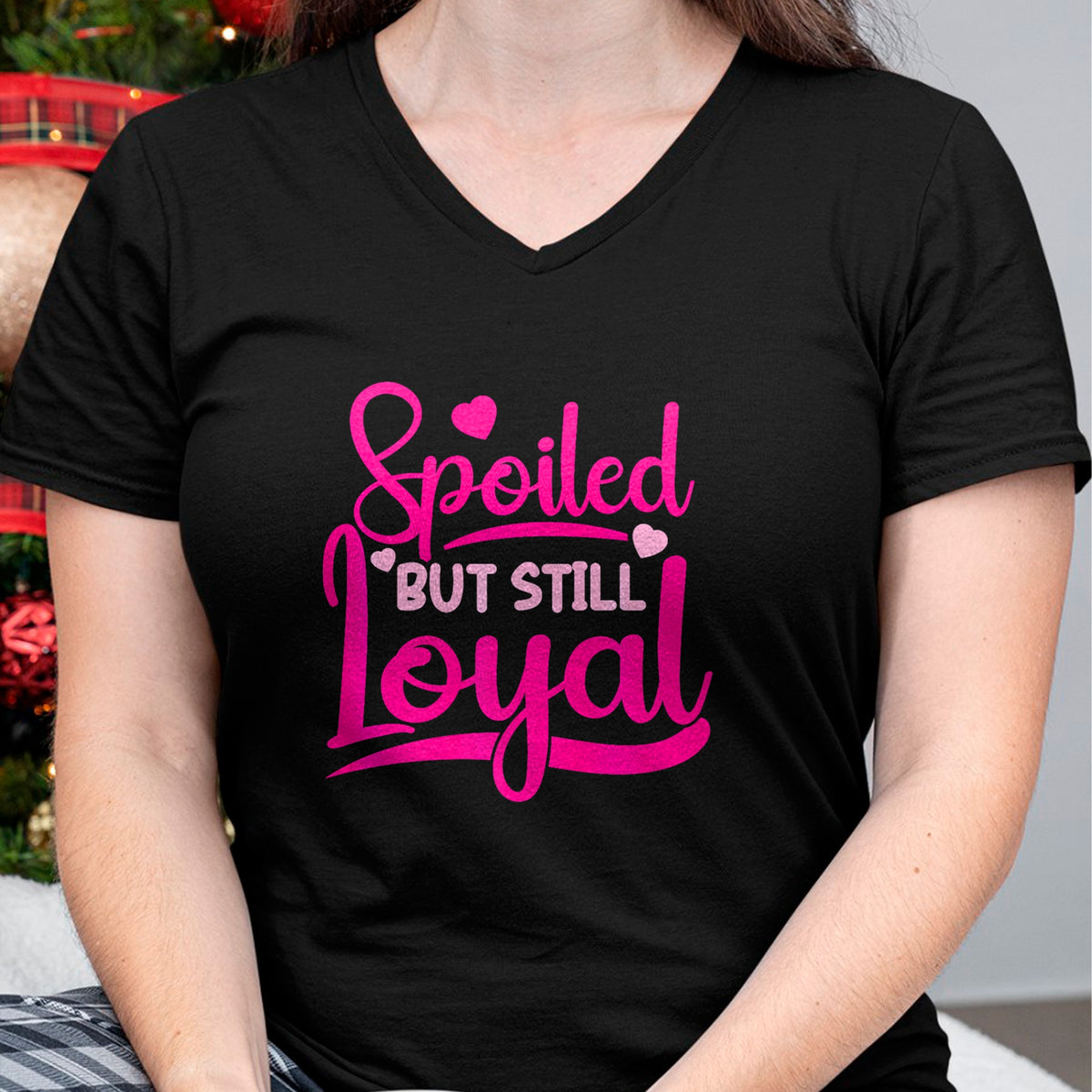 Best Wife Shirt, Wife and Husband Unisex T-Shirt/Hoodie/Sweatshirt HLT00 - Gift for wife T shirt, spoiled wife   Spoiled Wife Spoiled But Still Loyal Premium T-Shirt (1)