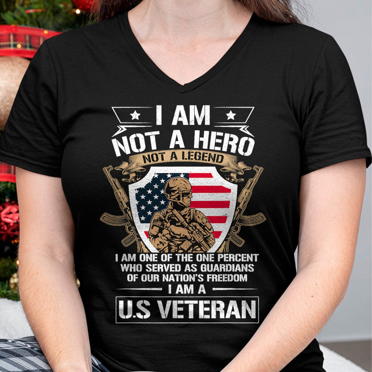 Proud Veteran Shirt, Funny Veteran UnisexT-Shirt/Hoodie/Sweatshirt HLT00 - I Am Not a Hero Not a Legend I Am a US Veteran USA Military T-Shirt