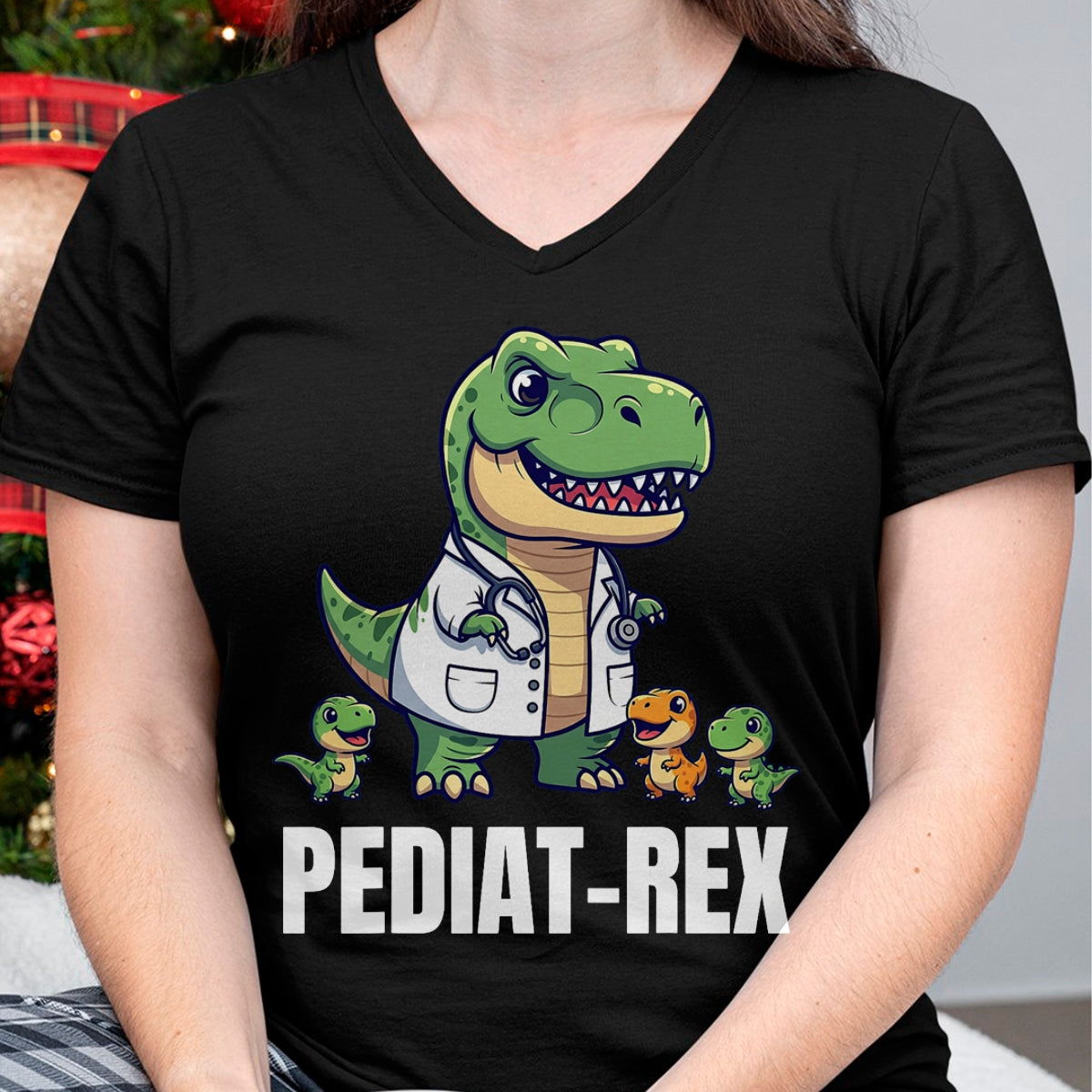 Best Doctor Shirt, Funny Doctor UnisexT-Shirt/Hoodie/Sweatshirt HLT00 - Funny Pediatrics T-Rex Pediatrician Peds Pediatric T-Shirt