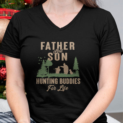 Best Wife Shirt, Wife and Husband Unisex T-Shirt/Hoodie/Sweatshirt HLT00 - Father and Son Hunting Buddies For Life Hunter Husband Dad T-Shirt