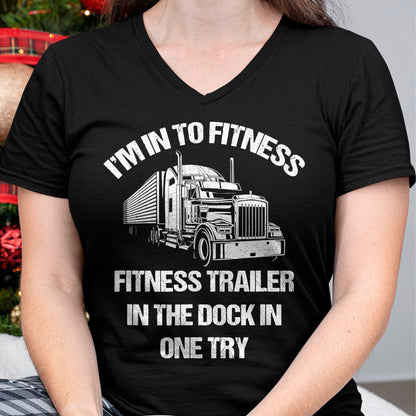 Best Truck Driver Life Shirt, Funny Trucker UnisexT-Shirt/Hoodie/Sweatshirt HLT00 - Funny Semi Truck Driver I'm into Fitness Trucker T-Shirt