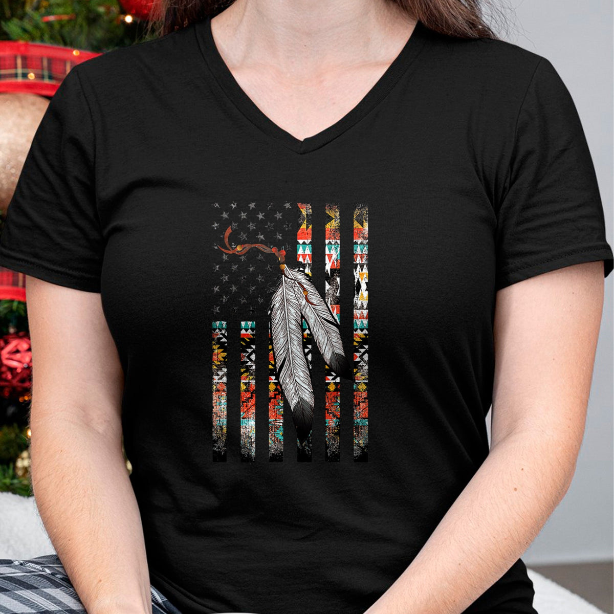 Native American T-Shirts, Vintage Native American Unisex T-Shirt/Hoodie/Sweatshirt HLT00 - Native American Justice Day Shirt, Tribe Feather Flag
