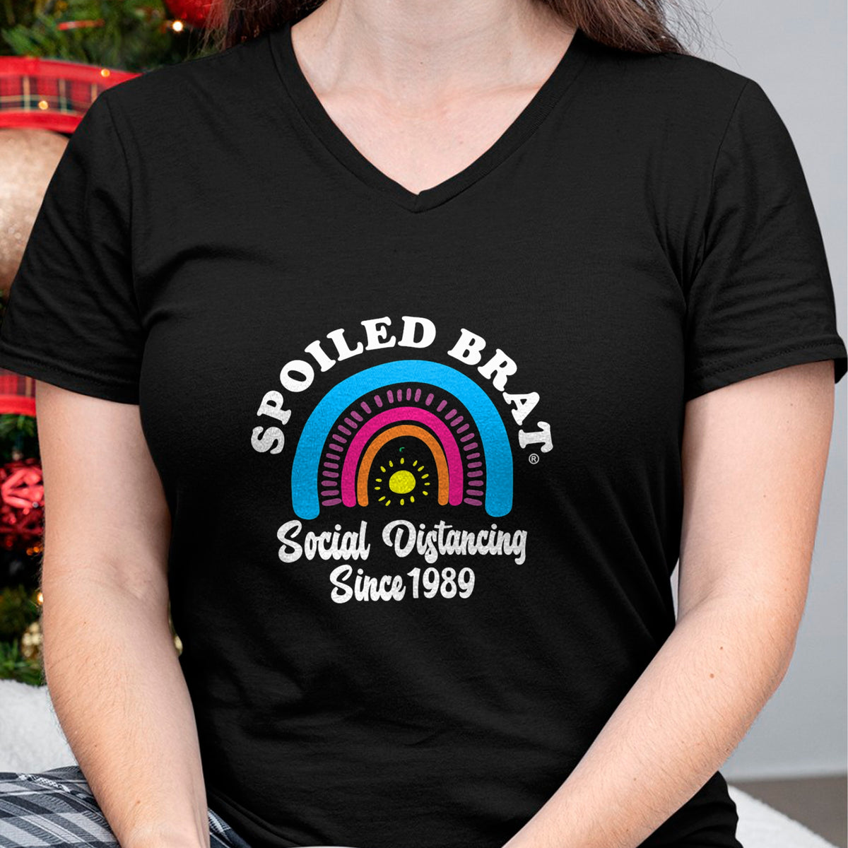 Best Wife Shirt, Wife and Husband Unisex T-Shirt/Hoodie/Sweatshirt HLT00 - Spoiled Brat Social Distancing since 1989 T-Shirt