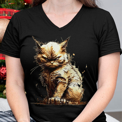 Cat Love Shirt, Funny Cat Lover Gift UnisexT-Shirt/Hoodie/Sweatshirt HLT00 - Mean Fierce Kitty Cat Kitten Funny Cat T-Shirt T-Shirt for Men Women