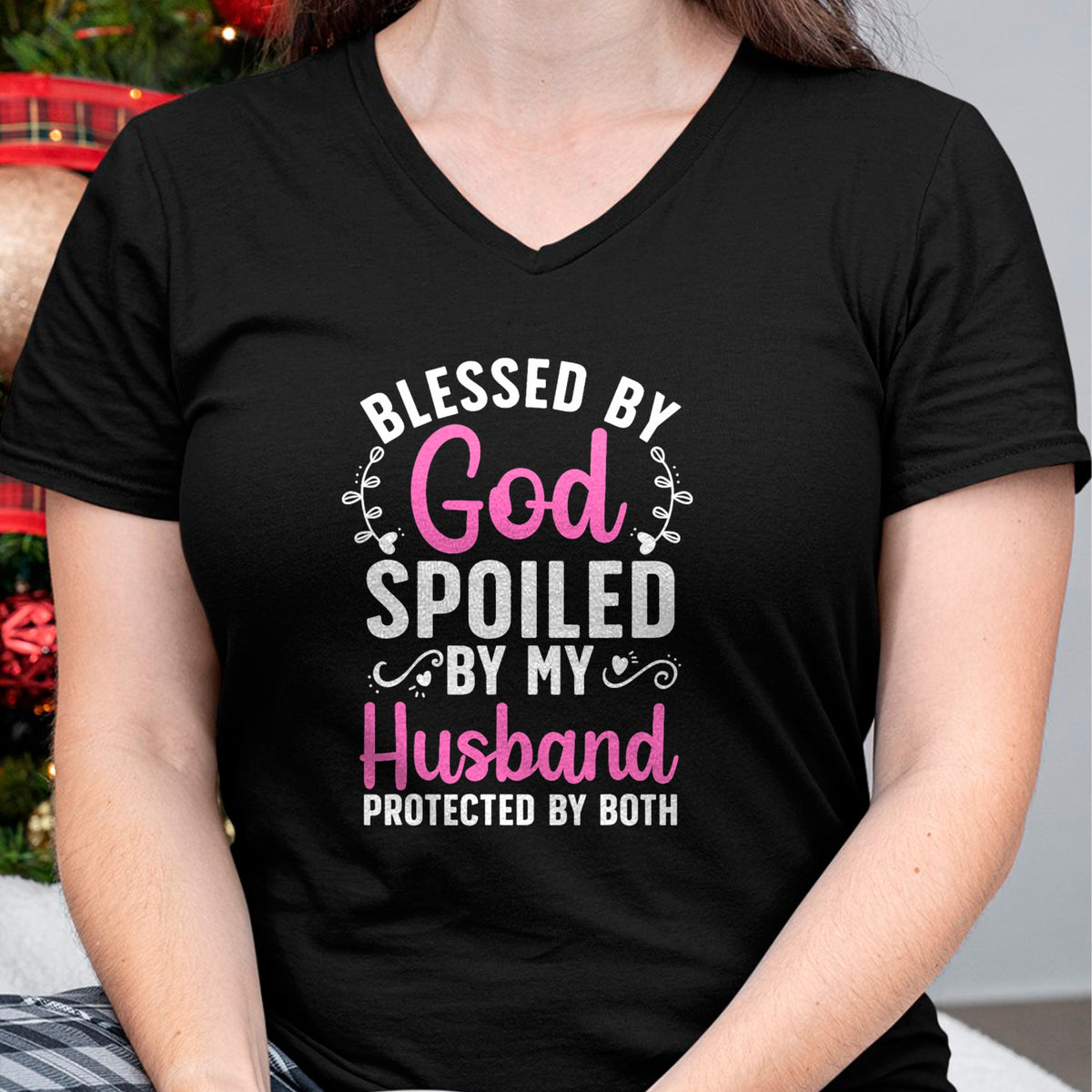Best Wife Shirt, Wife and Husband Unisex T-Shirt/Hoodie/Sweatshirt HLT00 - Funny Spoiled Wife Art For Women Girls Husband Spoiled Wife T-Shirt