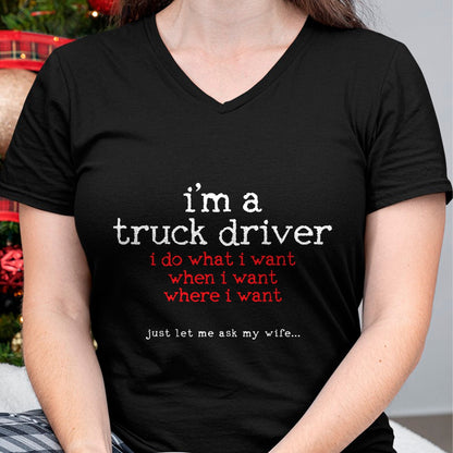 Best Truck Driver Life Shirt, Funny Trucker UnisexT-Shirt/Hoodie/Sweatshirt HLT00 - TRUCK DRIVER T-Shirt (6)