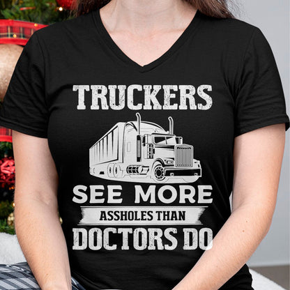 Best Truck Driver Life Shirt, Funny Trucker UnisexT-Shirt/Hoodie/Sweatshirt HLT00 - Truckers See More Funny Truck Driver Gifts for Trucking Dads T-Shirt (1)