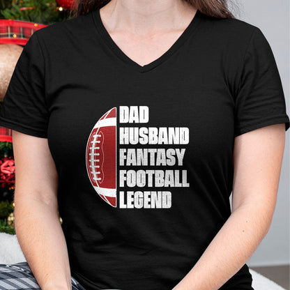Best Wife Shirt, Wife and Husband Unisex T-Shirt/Hoodie/Sweatshirt HLT00 - Dad Husband Fantasy Football Legend League Funny Fathers Day T-Shirt