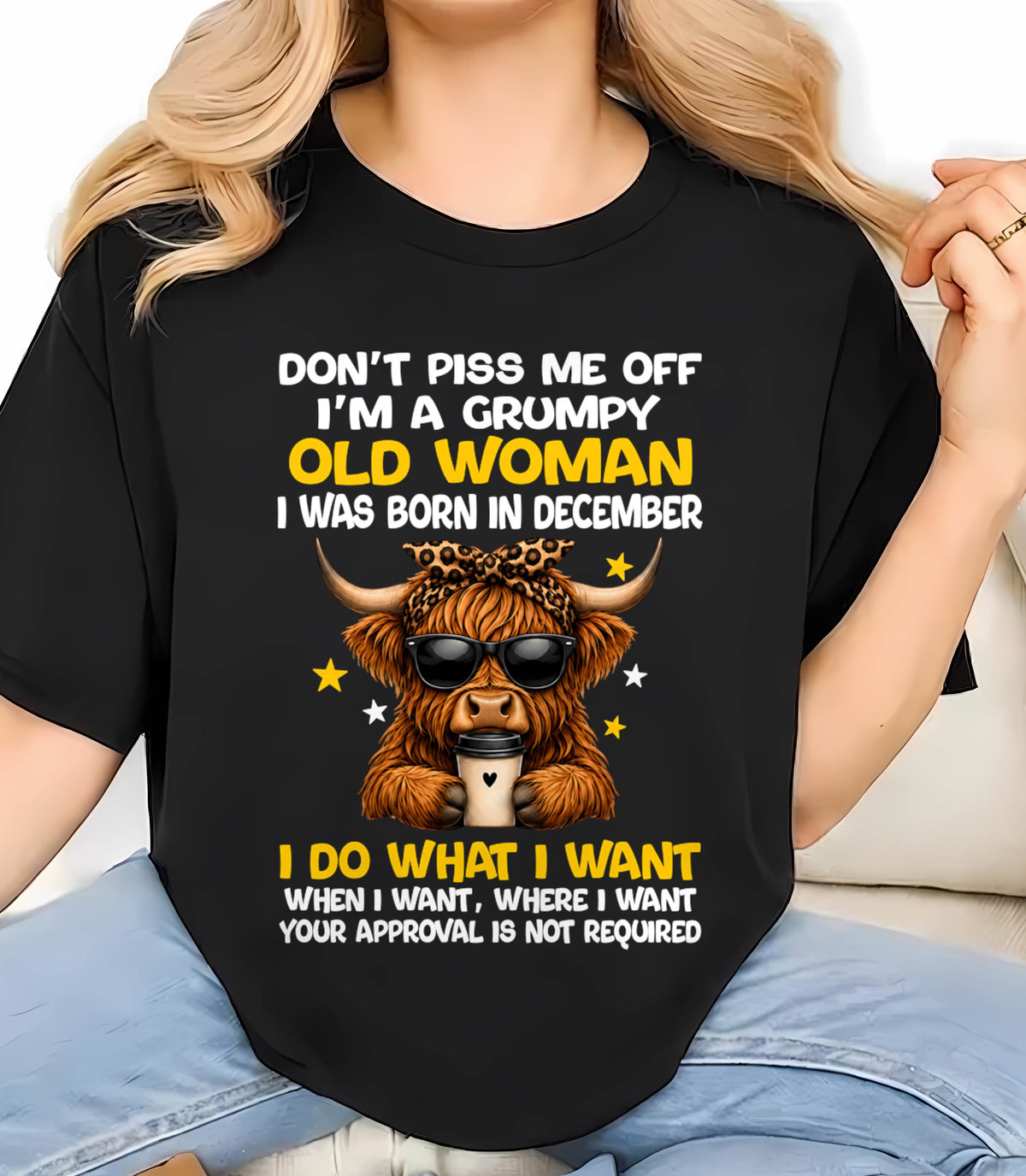 DECEMBER BORN WOMAN FUNNY SHIRT - FOR WOMEN - TLEE12 (SKU2607-217-12)