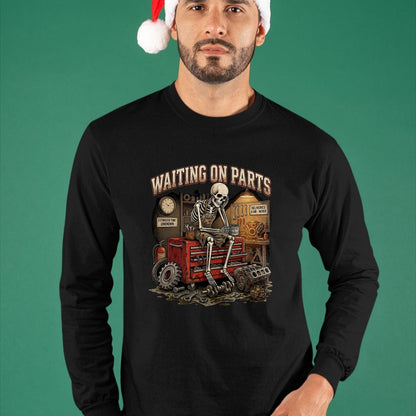 Best Mechanic Life Shirt, Funny Mechanic UnisexT-Shirt/Hoodie/Sweatshirt HLT00 - Funny Waiting On Parts Auto Mechanic Skeleton Repair T-Shirt