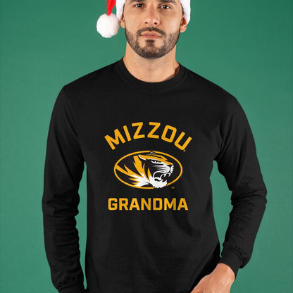 Best Grandma Shirt, Proud Grandma Unisex T-Shirt/Hoodie/Sweatshirt HLT00 - University of Missouri Mizzou Tigers Arched Grandma T-Shirt
