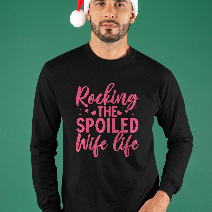 Best Wife Shirt, Wife and Husband Unisex T-Shirt/Hoodie/Sweatshirt HLT00 - Gift for wife T shirt, spoiled wife   Funny Spoiled Wife Art For Women Girls Husband Spoiled Wife Pr (6)