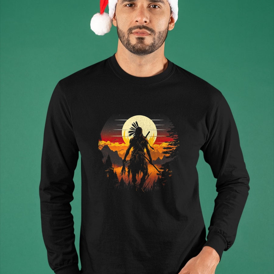 Native American T-Shirts, Vintage Native American Unisex T-Shirt/Hoodie/Sweatshirt HLT00 - Native American Chief Tribes Culture Sacred Sioux