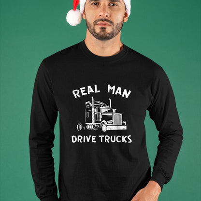 Best Truck Driver Life Shirt, Funny Trucker UnisexT-Shirt/Hoodie/Sweatshirt HLT00 - Truck Driver Real Men Drive Trucks semi-Trailer Trucker Job T-Shirt