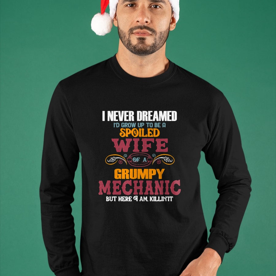 Best Wife Shirt, Wife and Husband Unisex T-Shirt/Hoodie/Sweatshirt HLT00 - Gift for wife T shirt, spoiled wife   I Never Dreamed I'd Grow Up To Be a Spoiled Wife of a Grumpy T (2)