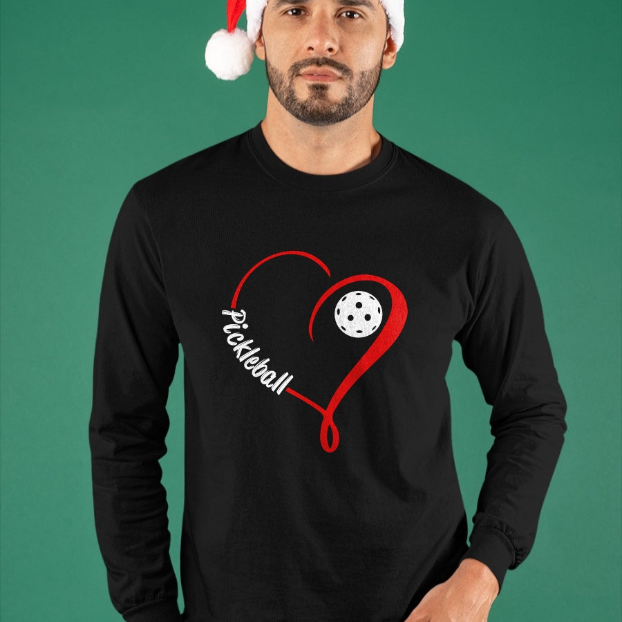 Funny Pickleball Shirt, Pickleball Lover Unisex T-Shirt/Hoodie/Sweatshirt HLT00 - Love Pickleball Long Sleeve T-Shirt