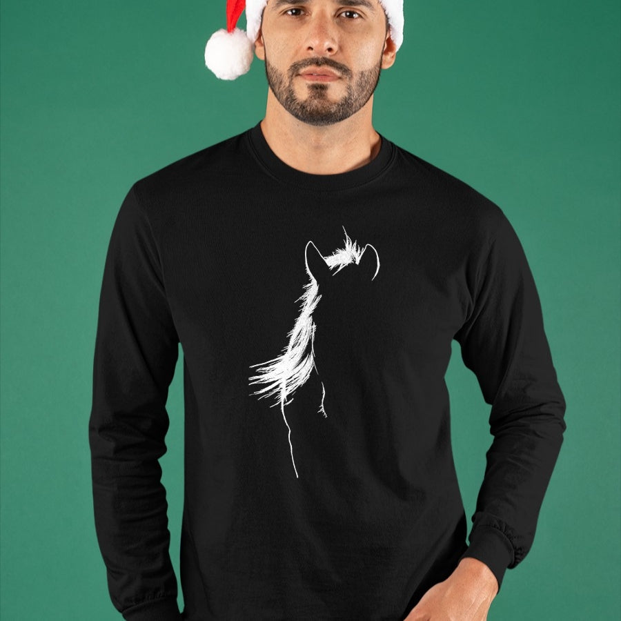 Best Horse Lover Shirt , Funny Horse UnisexT-Shirt/Hoodie/Sweatshirt HLT00 - Horse Head Silhouette Equestrian Horse Lover T-Shirt