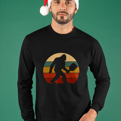 Funny Pickleball Shirt, Pickleball Lover Unisex T-Shirt/Hoodie/Sweatshirt HLT00 - Pickleball Bigfoot Retro Lovers Players Tee Men Women T-Shirt