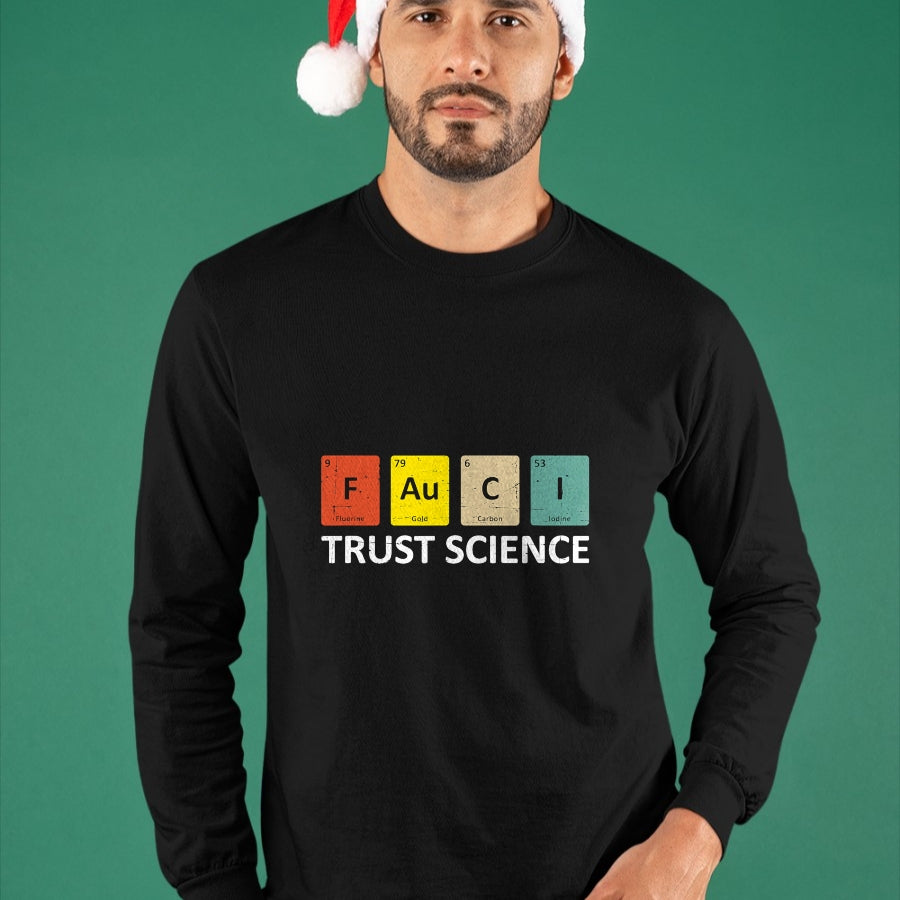 Best Doctor Shirt, Funny Doctor UnisexT-Shirt/Hoodie/Sweatshirt HLT00 - Fauci Trust Science Periodic Table - Team Doctor Anthony T-Shirt